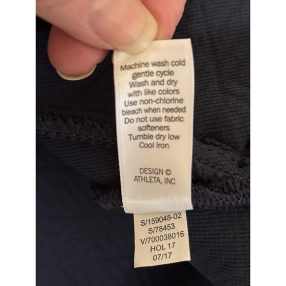 ATHLETA Jacquard Elevation Maroon Pullover Sweatshirt Large Blue Quilted - Picture 7 of 7